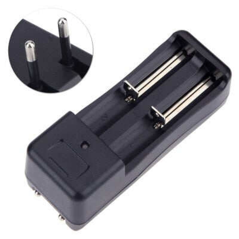 Picture of Universal double Charger For 3.7V 14500 Li-ion Rechargeable Battery Black