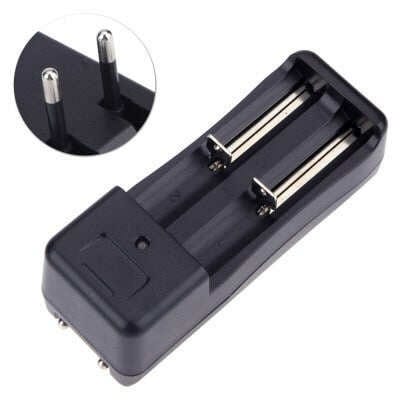 Picture of Universal double Charger For 3.7V 14500 Li-ion Rechargeable Battery Black