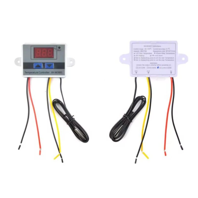 Picture of XH-W3001 AC 110V - 220V Digital thermostat for refrigerator cooling Temperature Controller Sensor Switch heater for incubator white