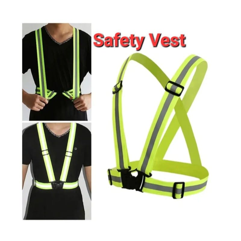 Picture of High visibility neon reflective Safety vest for Construction work, Cyclist Multicolor