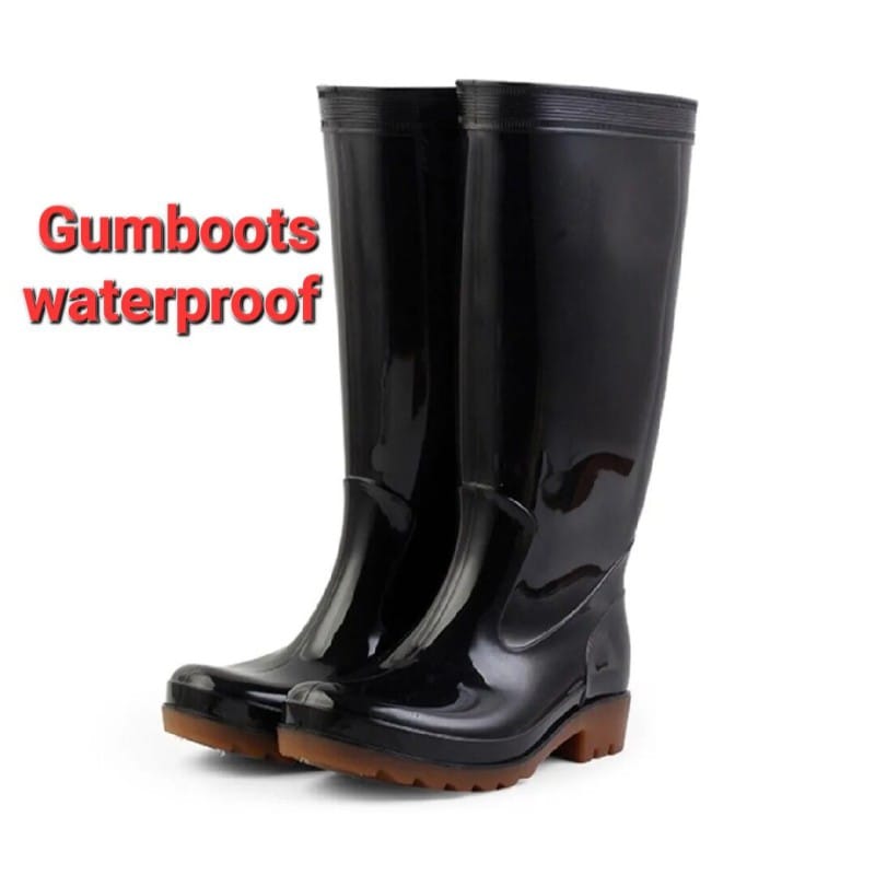 Picture of Gum Boot JCD Waterproof Rain Boot PVC  High Quality Black