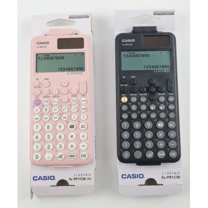 Picture of FX-991cw ClassWiz - Black And Pink Battery Powered Scientific Calculator For Students 
