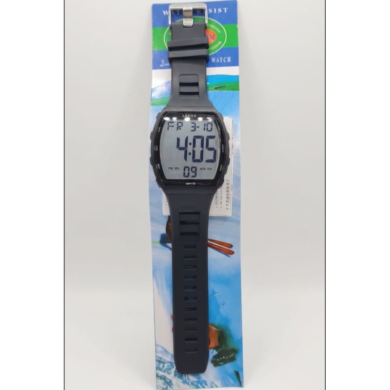 Picture of #172 LASIKA Men's Digital Watch Waterproof Sports Watch Stopwatch Bright Back Light Black