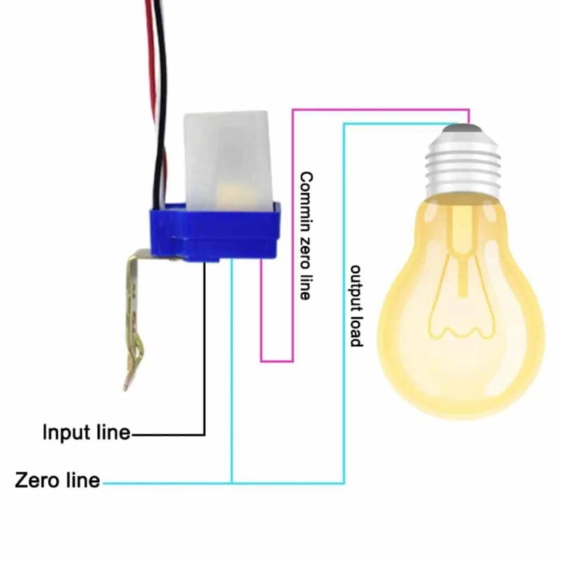Picture of Automatic On Off Street Light Switch Photo Control Sensor AS-10 for AC 220V 10A Rainproof Day Night Auto On Off light Sensor switch Photocell LDR switch White