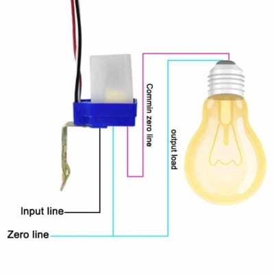 Picture of Automatic On Off Street Light Switch Photo Control Sensor AS-10 for AC 220V 10A Rainproof Day Night Auto On Off light Sensor switch Photocell LDR switch White