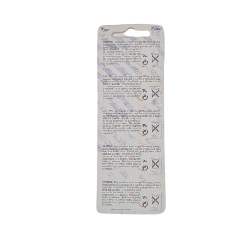 Picture of Top Power CR2032 3V Lithium Battery 3V Button Battery motherboard remote control Battery 5Pcs Silver