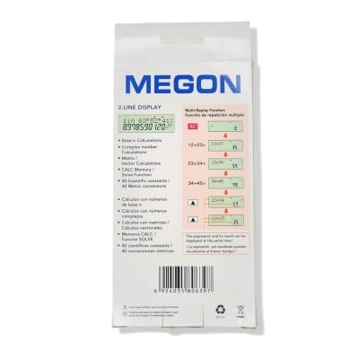 Picture of 2Years Warranty MEGON FX-100MS Scientific Calculator For Students Black