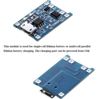 Picture of Tp4056 5PCS Lot 18650 Lithium Battery Charging Board Module type B Charger Modules TP 4056 (5PCS) Blue