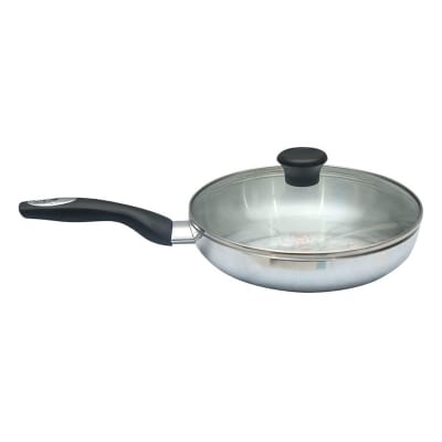 Picture of Kiam Aluminium Frypan With Glass Lid 26 cm-Multicolor