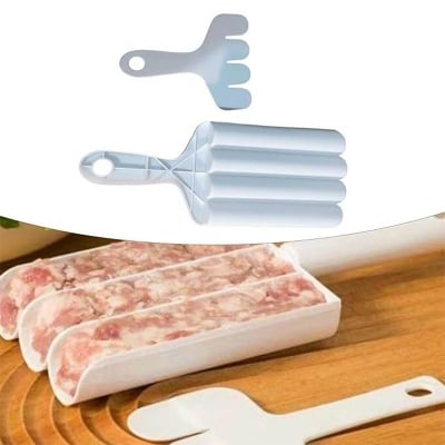 Picture of Creative Kitchen Meatball Maker Meat Ball Scoop with Cutting Spade Piyaju Maker, None-Stick Meatball Maker Cooking Piyajo Maker Accessories-Multicolor