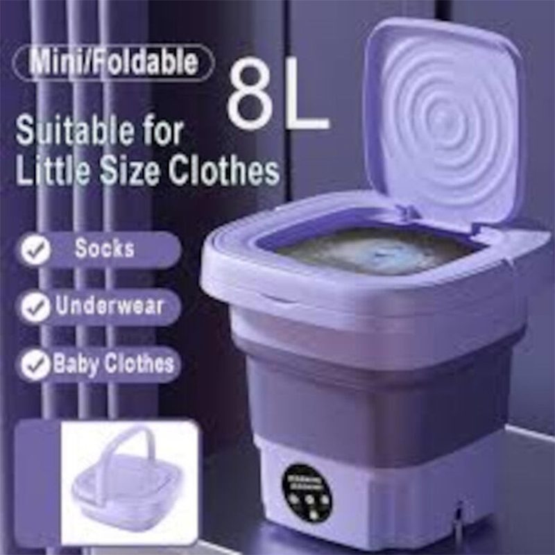 Picture of Foldable Mini Washer and Dryer Portable mini washing machine-Multicolor