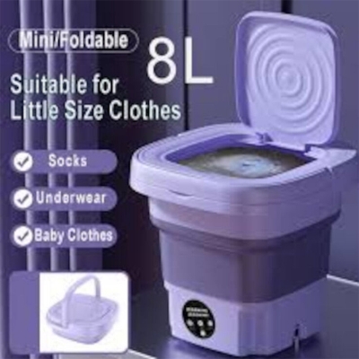 Picture of Foldable Mini Washer and Dryer Portable mini washing machine-Multicolor