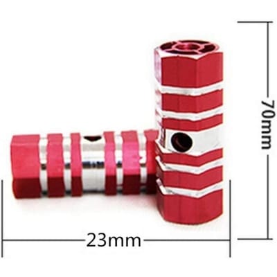 Picture of Bicycle Aluminium Bike Foot Pegs 2 pcs 9mm thread - Black
