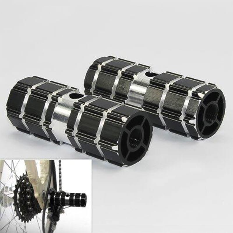 Picture of Bicycle Aluminium Bike Foot Pegs 2 pcs 9mm thread - Black