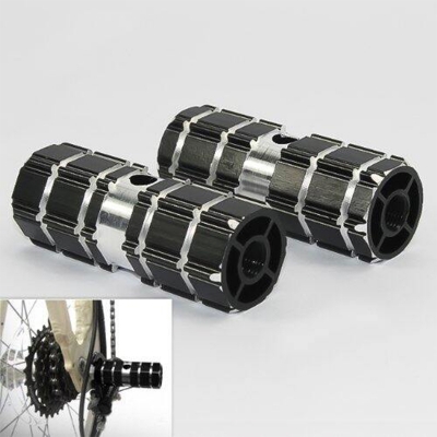 Picture of Bicycle Aluminium Bike Foot Pegs 2 pcs 9mm thread - Black