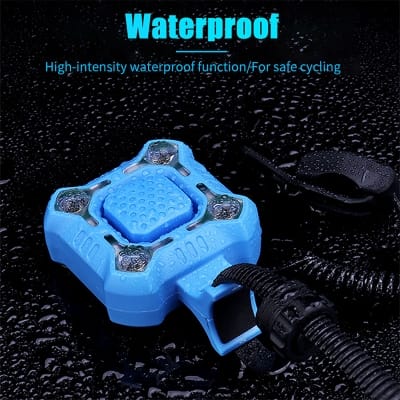 Picture of Bicycle Dipper Bike Light With Horn 4 LED Waterproof Usb Chraging - Black