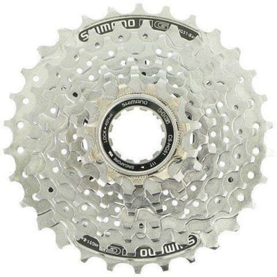 Picture of Shimano 8 Speed Anti-Rust Cassette - Durable Gear Component For Smooth Riding Experience On Your Bike and Cycle - Silver