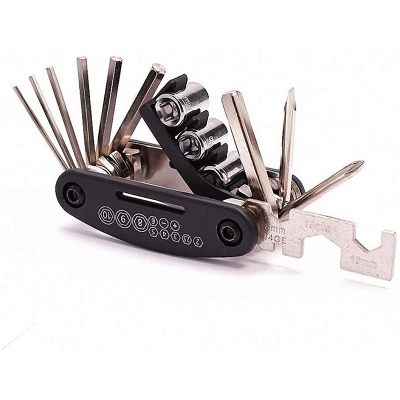 Picture of 16 in bike pocket repair tools - Black