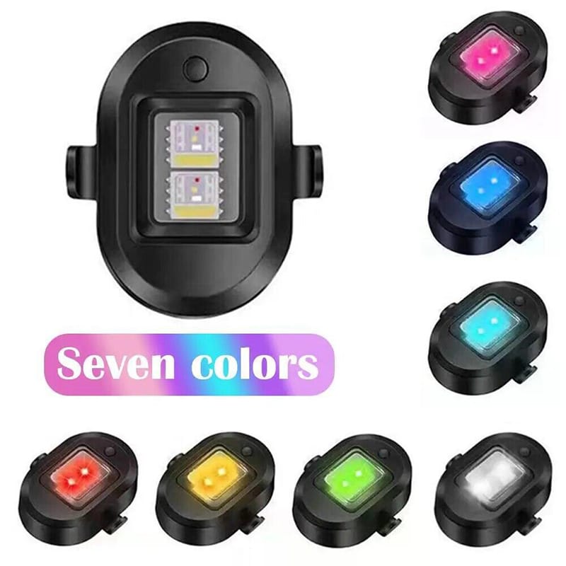 Picture of 7 Colour Bicycle Flashing Taillight - Stay Visible And Safe With Multicolor Bike Rear Light - Multicolor