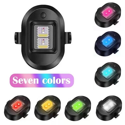 Picture of 7 Colour Bicycle Flashing Taillight - Stay Visible And Safe With Multicolor Bike Rear Light - Multicolor