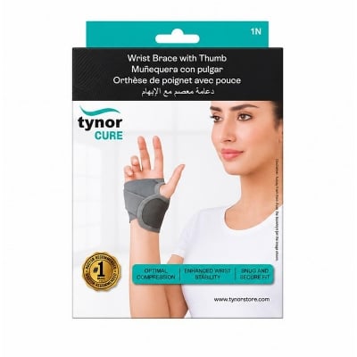 Picture of Tynor Cure E 06 Wrist Brace With Thumb Universal Size