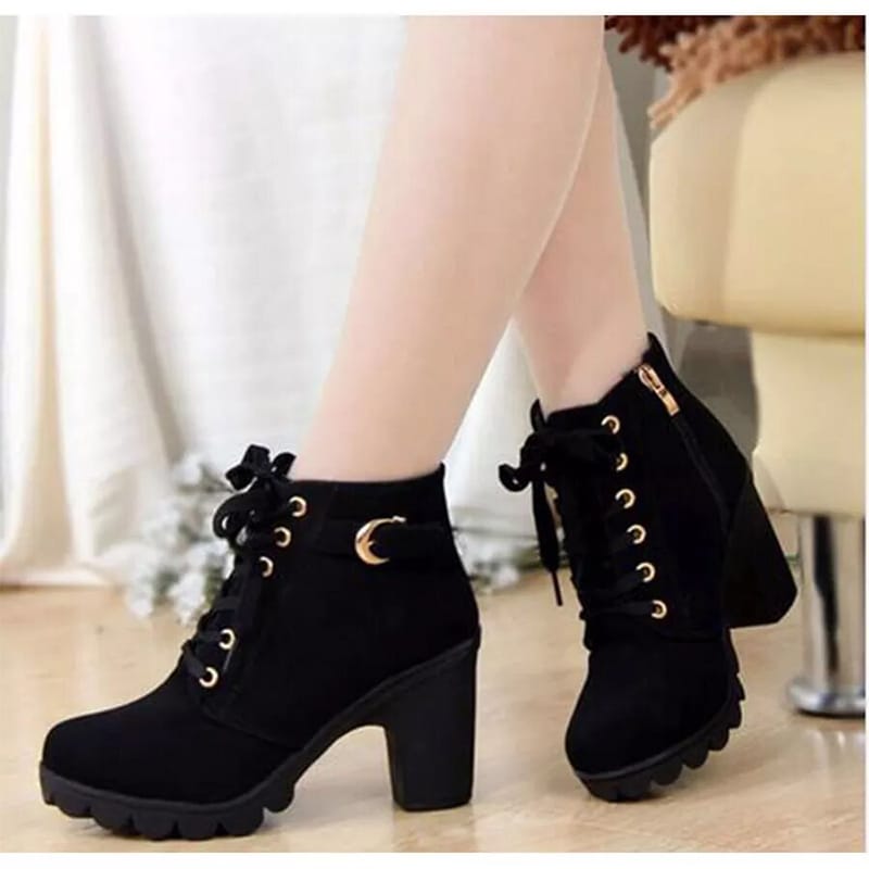 Picture of Girls Black Boots Sneakers- Sneakers For Girls