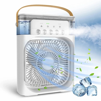 Picture of Portable Humidifier Fan AIr Conditioner Household Small Air Cooler Hydrocooling Portable Air Adjustment For Office 3 Speed Fan