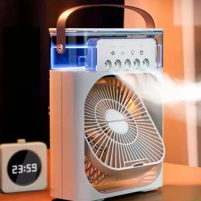 Picture of Portable Humidifier Fan AIr Conditioner Household Small Air Cooler Hydrocooling Portable Air Adjustment For Office 3 Speed Fan