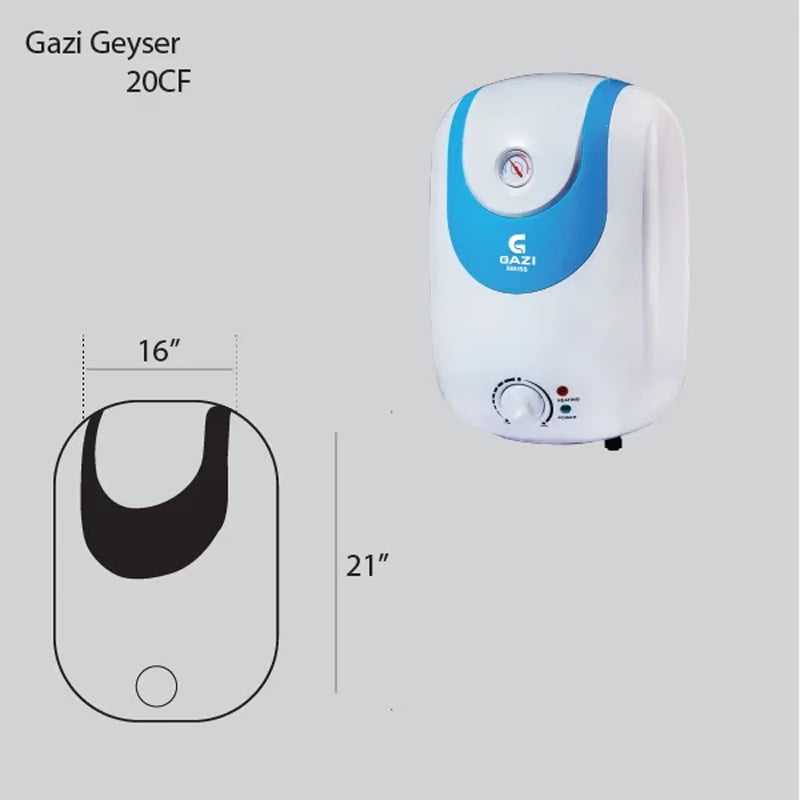 Picture of Gazi 20 Litre Geyser- (20CF) 