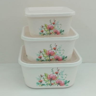 Picture of 3 Pcs Square Container Set-Assorted