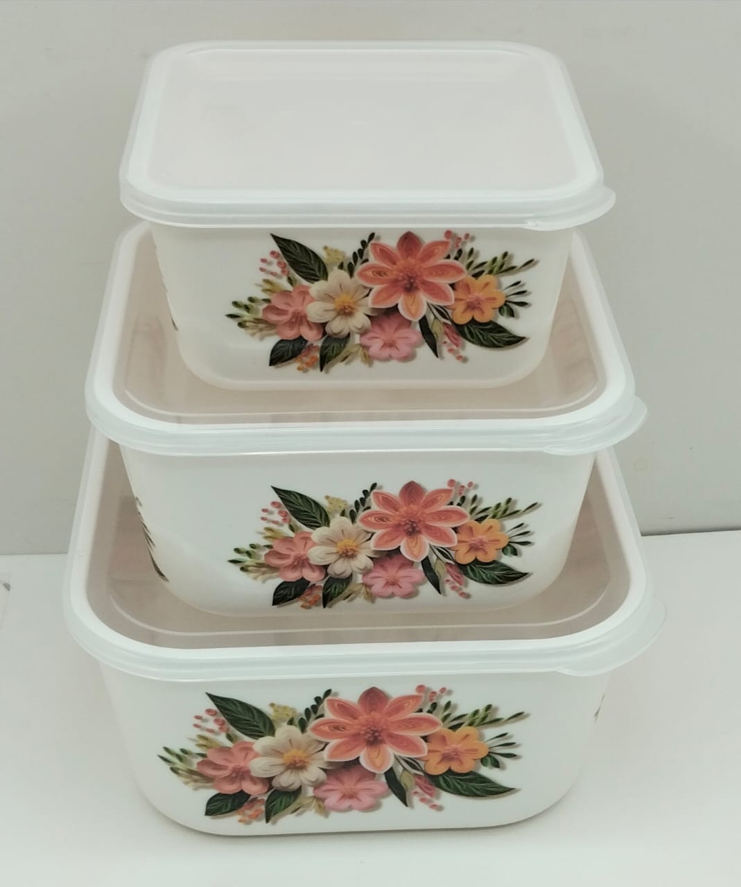 Picture of 3 Pcs Square Container Set-Assorted