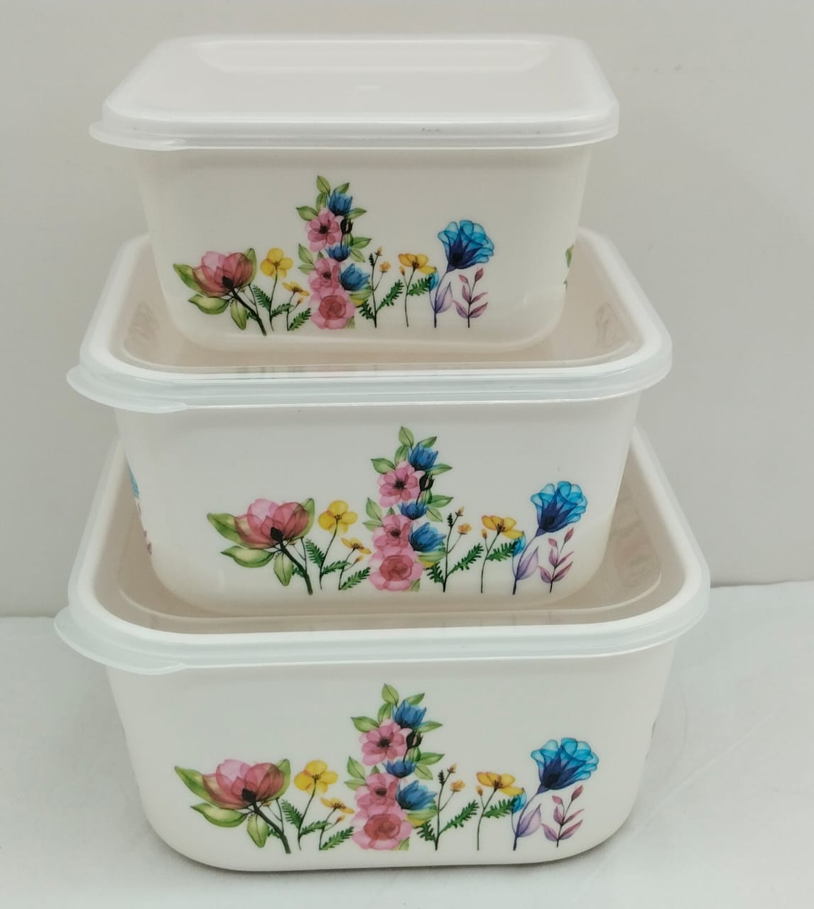 Picture of 3 Pcs Square Container Set-Assorted