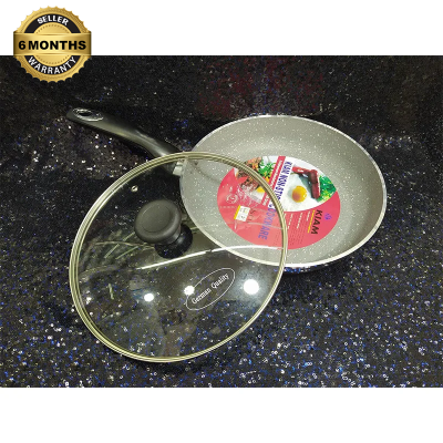 Picture of Kiam Non Stick Fry Pan With Glass Lid 28 Cm-Multicolor