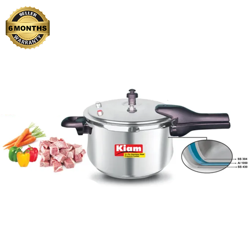Picture of Kiam Stainless Steel Pressure Cooker 4.5 Ltr IB (induction bottom)-Multicolor