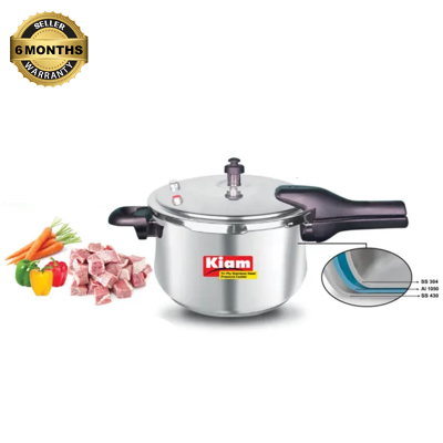 Picture of Kiam Stainless Steel Pressure Cooker 4.5 Ltr IB (induction bottom)-Multicolor