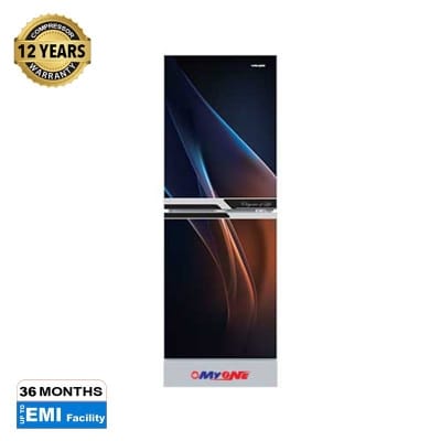 Picture of MYONE 256 Liter Frost Colorful Light Black Match Bottom Mount Refrigerator (MY-2E6G)