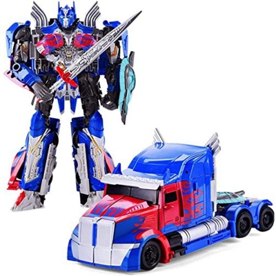 Picture of Transformers The Last Knight PREMIERE EDITION Leader Class Optimus Prime Figure - Blue