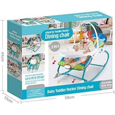 Picture of Infant To Toddler 2 In 1 Rocker & Dining Chair With Music