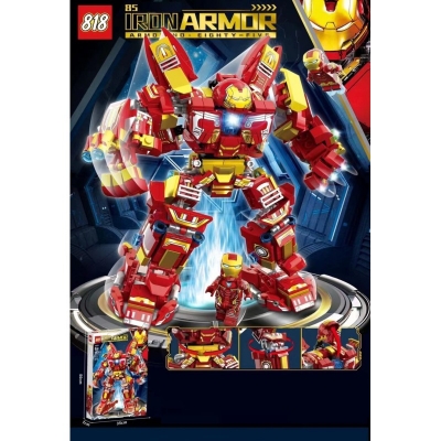 Picture of Iron Man's MK 85 Hulk Buster Armor Puzzle 818 98261 ( 813 Pieces ) - Red