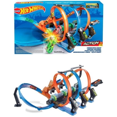 Picture of Hot Wheels FTB65 Corkscrew Crash Track Set 
