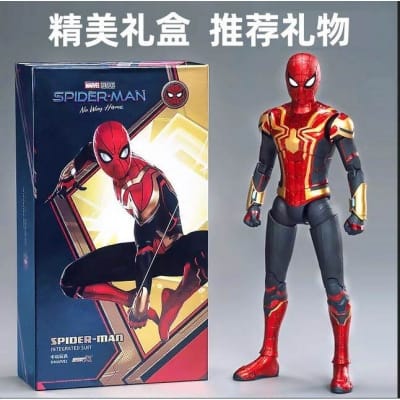 Picture of Genuine Marvel Spider-Man toy figure Avengers Alliance red financial suit model movable doll boy - Red