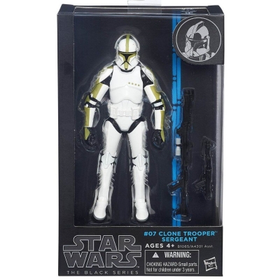 Picture of Star Wars The Black Series Clone Trooper Sergeant 6" Figure - White