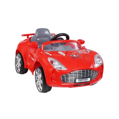 Picture of Ride On Ferrari Sports  Car Both Remote Control & Manual Drive for Kids for 2-8 years - Red