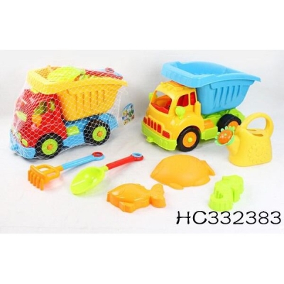 Picture of Sand play set Same Toy Truck 6 units red (967Ut-1) - Red