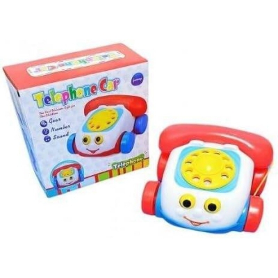 Picture of Telephone, Plastic Chatter Telephone, Colourful Toy - Red