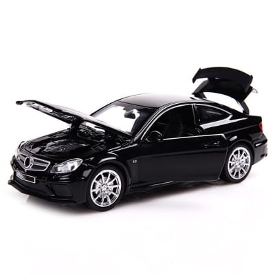 Picture of 【Funny Bunny Toy Store】GC 1/32 C63 Alloy Pull-back With Base Simulation Diecast With Sound Light Effect Door For Boys Birthday Xmas Gifts