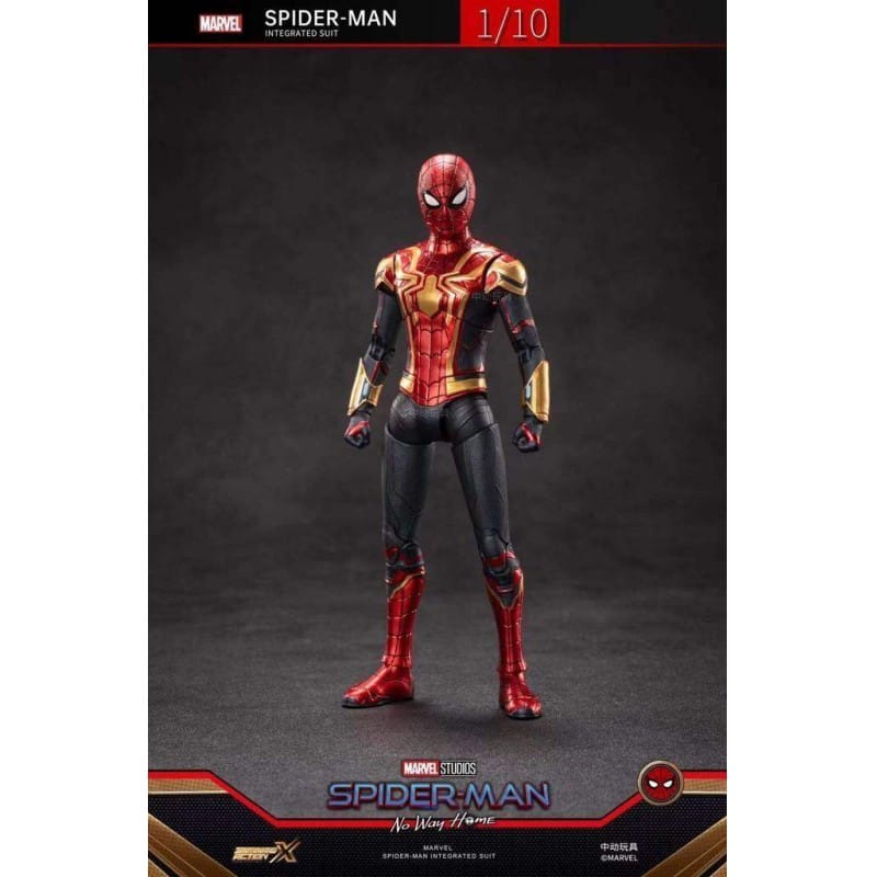Picture of Genuine Marvel Spider-Man toy figure Avengers Alliance red financial suit model movable doll boy - Red