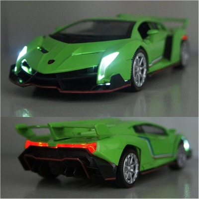 Picture of 1:32 Diecast Model Car Ramboul Case 6.1 inch Toy Vehicle Collectible Retractable Door (with lights and sound)