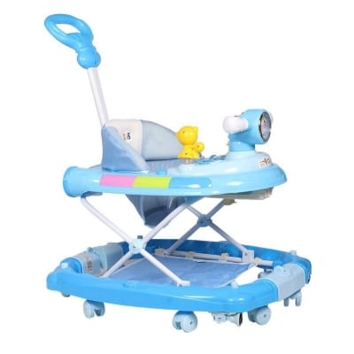 Picture of Baby Musical Walker Cum Rocker With Push Handle Blue