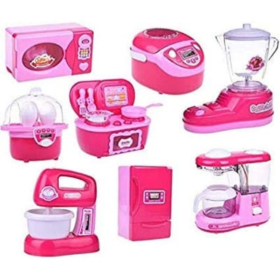 Picture of Kitchen and Household Utility 8 Pcs Toy Set for Kids Working